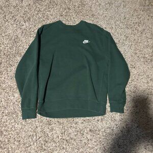 Nike Forest Green Crewneck Sweatshirt Size Adult M